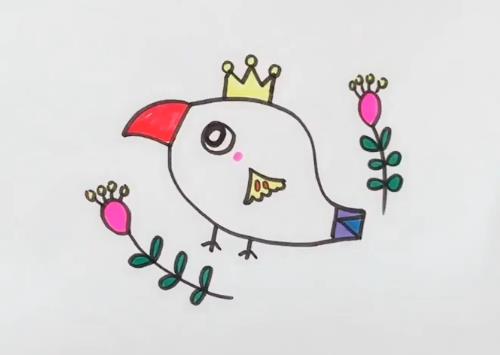小鸟简笔画图片 简单小鸟简笔画视频教程
